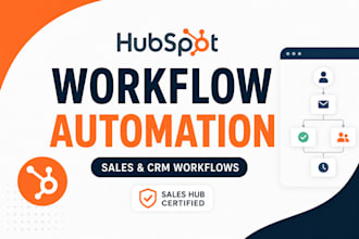 set up hubspot CRM workflows and sales automation