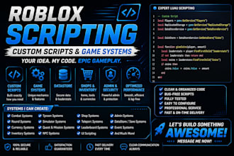 do roblox scripting lua scripting and custom game systems