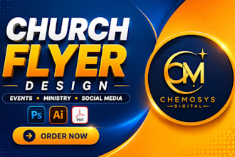 design a church flyer, event flyer and social media flyer for your ministry