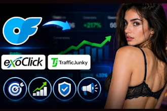 set up and optimize onlyfans ad campaigns on exoclick or traffic junky