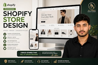 design a modern professional shopify store