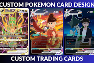 custom pokemon yugioh tcg cards game cards card illustration templates card box