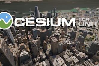 develop 3d gis application using cesium for unity