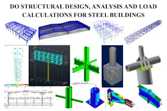 do structural design, analysis and load calculations for steel buildings