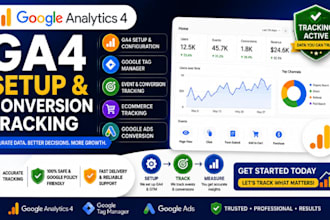 setup google analytics 4 ga4 and conversion tracking