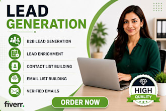 b2b lead generation, lead enrichment and contact list building