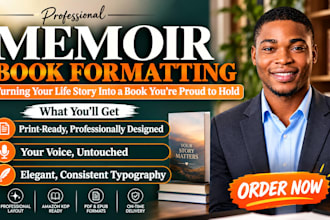 do memoir book formatting for kdp paperback and ebook