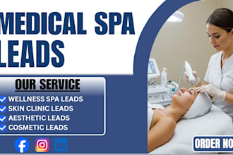 generate 10 medical spa leads daily via facebook and goggle ads