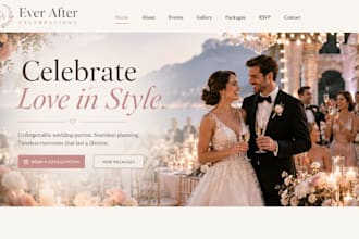 design squarespace event rental website wedding party equipment quote booking