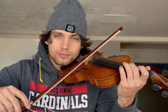be your hq violin player, pro violinist, session violinist, violin for any track