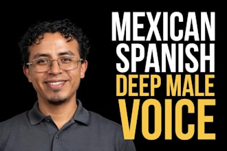 deep mexican spanish male voice over for commercial and tv ad
