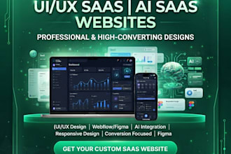 design , redesign  saas and ai saas websites uiux in figma