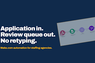 build a make com automation for recruitment candidate intake
