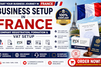 help you start business in france with company registration formation vat setup