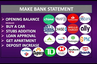 made bank statement made PDF to editable format