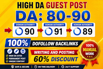 publish  guest post backlinks on high  da  websites