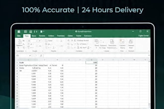 do accurate excel data entry and create gst invoices