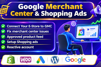 setup google merchant center and fix shopping ads errors