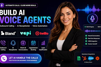 build bland ai voice agent outbound calling agent ai receptionist twilio vapi ai