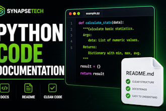 write professional python code documentation