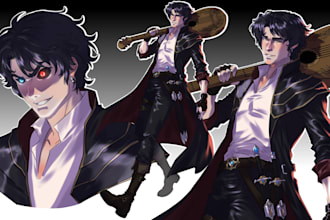 do fantasy character design and oc