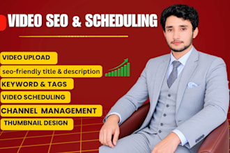 handle youtube uploads scheduling and seo