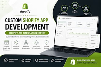 build a custom shopify app for your store using shopify api