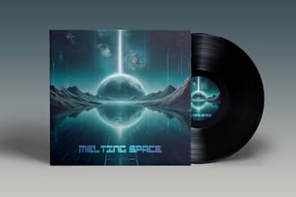 design creative album cover art or single artwork