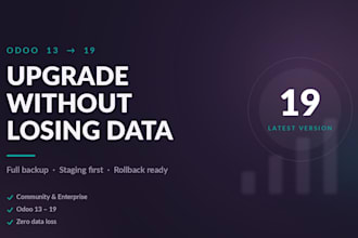 upgrade and migrate your odoo to a newer version with data intact