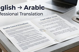 translate english  arabic iso9001 and quality documents