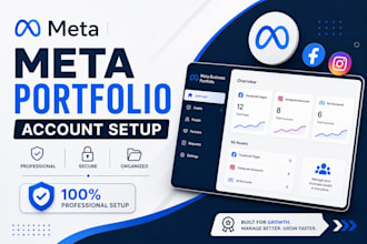 create and set up meta portfolio account professionally