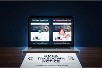 prepare and submit a dmca takedown notice