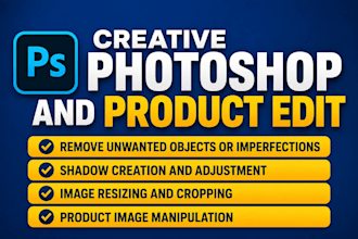 do photoshop product image editing in 1hour