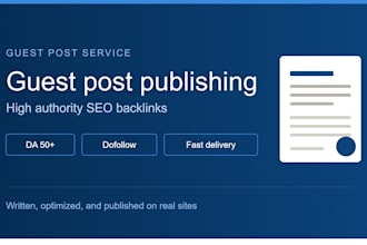 provide professional guest post outreach