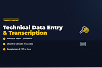 accurately transcribe medical meetings, audio and handle technical data entry