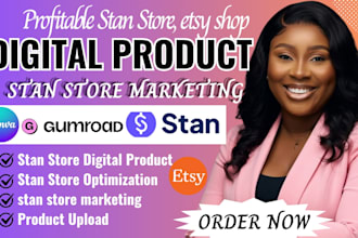 setup stan store, design digital products and stan store marketing, stan store