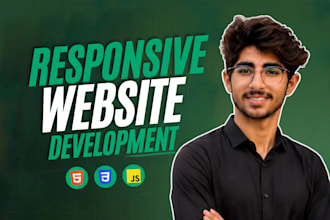 be front end developer or responsive static HTML website maker