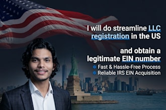 do streamline  llc registration in US  obtain a legitimate ein