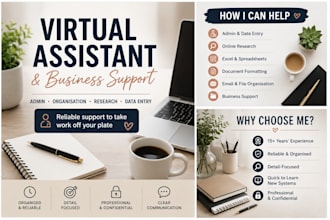be your virtual assistant and business support