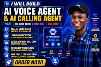 do ai voice agent ai calling agent vapi ghl voice agent make com n8n agent