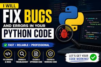 fix bugs and errors in your python code