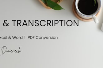 do professional data entry and audio transcription