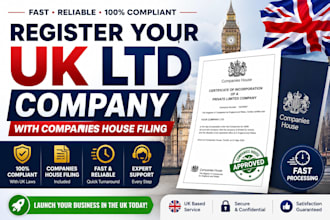 register your UK ltd company with companies house filing