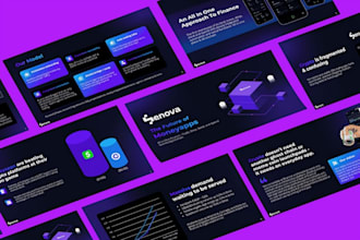 design modern powerpoint presenation investor pitch deck fundrasing for startups
