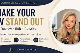 professionally review and improve your CV