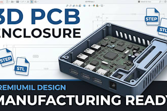 design manufacturing ready 3d enclosure for pcb and electronics