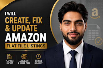 create, fix and update amazon flat file listings