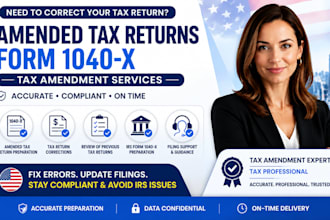 prepare amended tax returns and file irs form 1040x accurately
