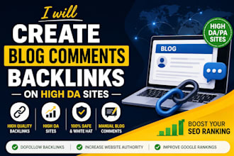 create blog comments on high da websites