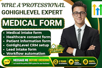 setup medical form gohighlevel crm lead intake form healthcare consent form va